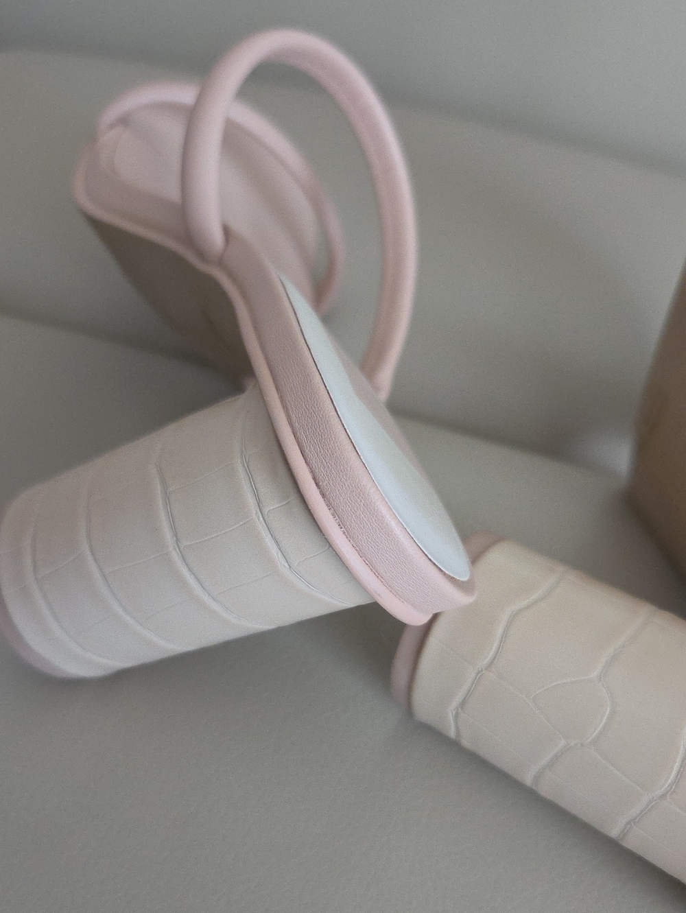 Dolce Vita Blush Pink Double-Strap Block Heel Sandal Size 6.5 - Picture 10 of 17